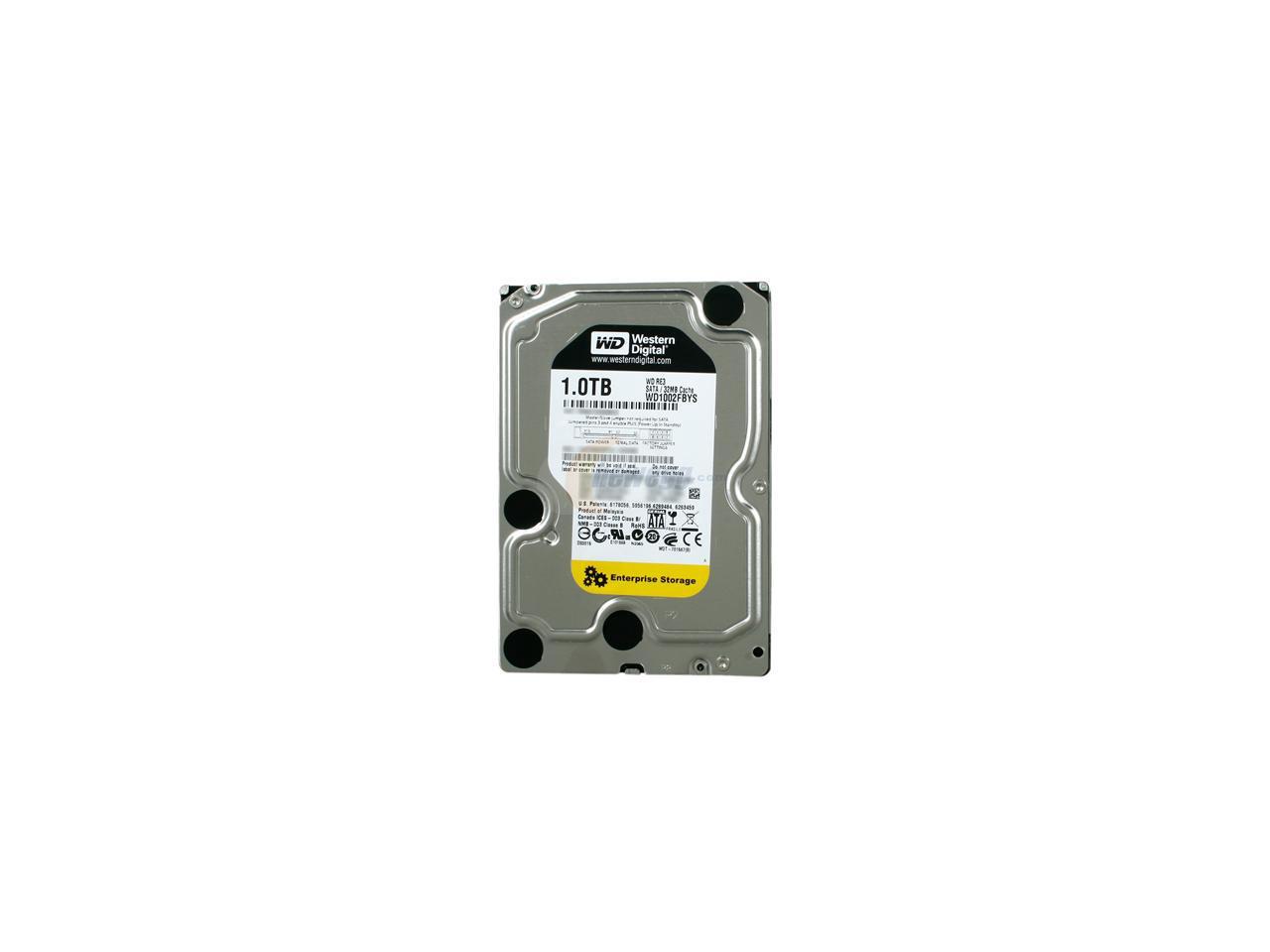 Western Digital RE3 WD1002FBYS 1TB 7200 RPM 32MB Cache SATA 3.0Gb/s 3.5" Internal Hard Drive Bare Drive