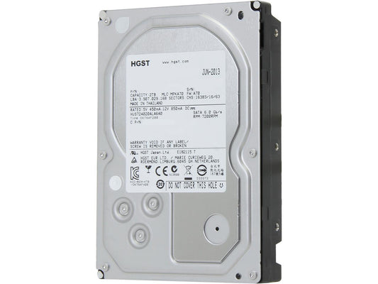 HGST Ultrastar 7K4000 HUA724020ALA640 (0F14690) 2TB 7200 RPM 64MB Cache SATA 6.0Gb/s 3.5" Enterprise Hard Drive Bare Drive
