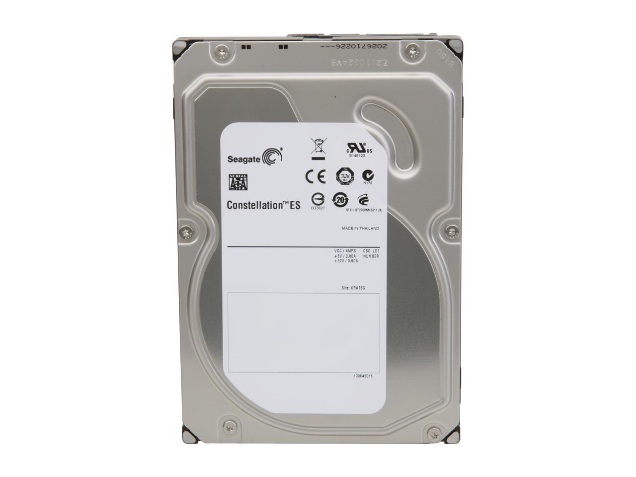Seagate Constellation ES ST1000NM0011 1TB 7200 RPM 64MB Cache SATA 6.0Gb/s 3.5" Enterprise Hard Drive Bare Drive