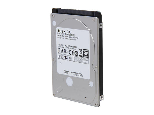 TOSHIBA MQ01ABD050 500GB 5400 RPM 8MB Cache SATA 3.0Gb/s 2.5" Internal Notebook Hard Drive Bare Drive