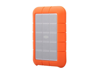 LaCie 500GB Rugged Triple Portable External Hard Drive USB 3.0 / 2 x Firewire800 Model LAC301983 Orange
