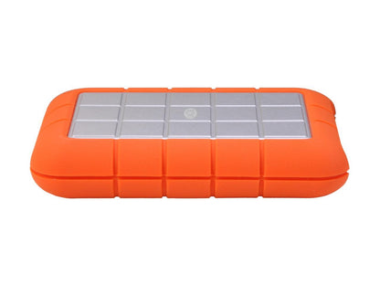 LaCie 500GB Rugged Triple Portable External Hard Drive USB 3.0 / 2 x Firewire800 Model LAC301983 Orange