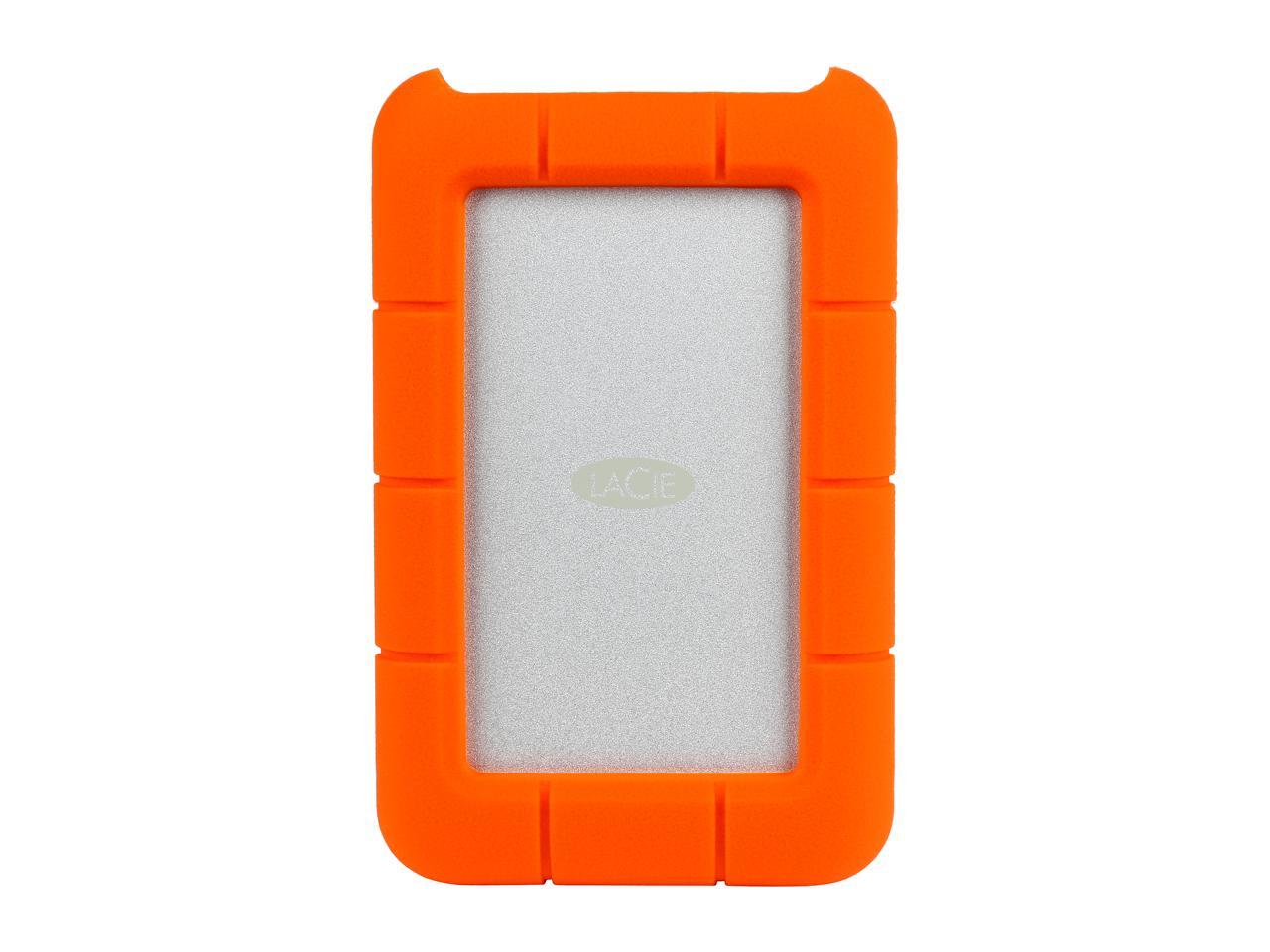 LaCie 4TB Rugged Mini External Hard Drive USB 3.0 Model LAC9000633 Orange