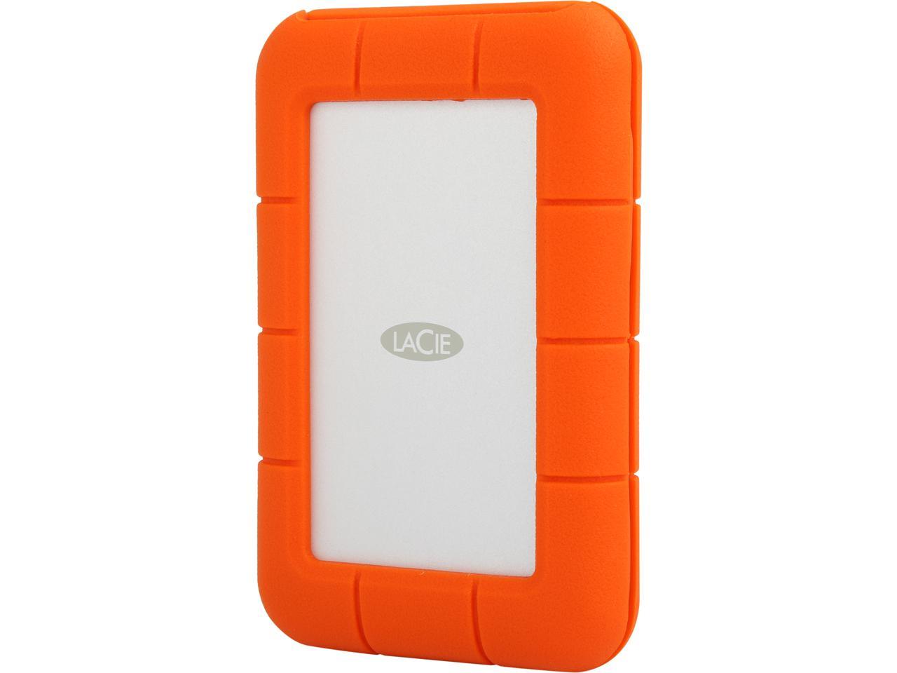 LaCie Rugged Thunderbolt USB-C 2TB Portable Hard Drive STFS2000800