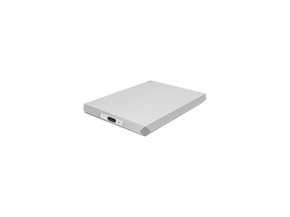 LaCie Mobile Drive 1TB External Hard Drive HDD - Moon Silver USB-C USB 3.0, for Mac and PC Computer Desktop Workstation Laptop (STHG1000400)