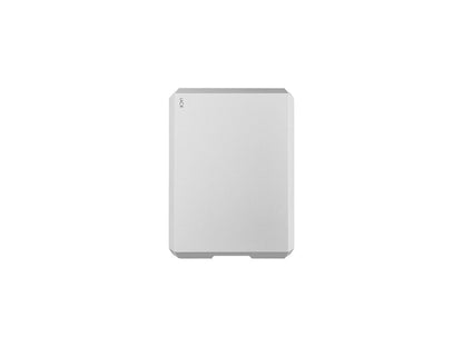 LaCie 4TB Portable Hard Drive USB-C, USB 3.0 or USB 2.0 Model STHG4000400 Moon Silver