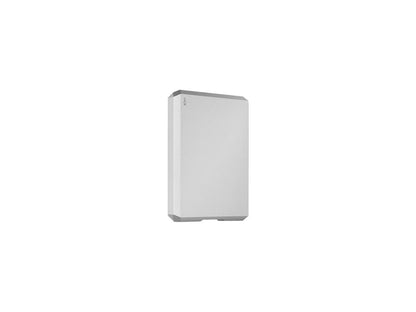 LaCie 4TB Portable Hard Drive USB-C, USB 3.0 or USB 2.0 Model STHG4000400 Moon Silver