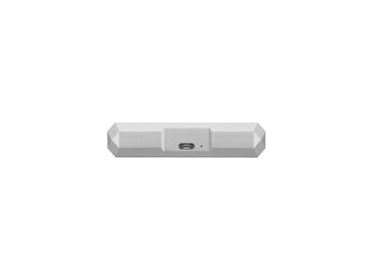 LaCie 4TB Portable Hard Drive USB-C, USB 3.0 or USB 2.0 Model STHG4000400 Moon Silver