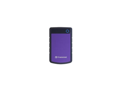 Transcend 1TB StoreJet 25H3 Military-grade Shock Resistance Portable External Hard Drive USB 3.0 Model TS1TSJ25H3P Purple