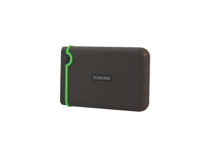 Transcend 1TB StoreJet 25M3 Military-grade Shock Resistance Portable External Hard Drive USB 3.0 Model TS1TSJ25M3 Iron Gray