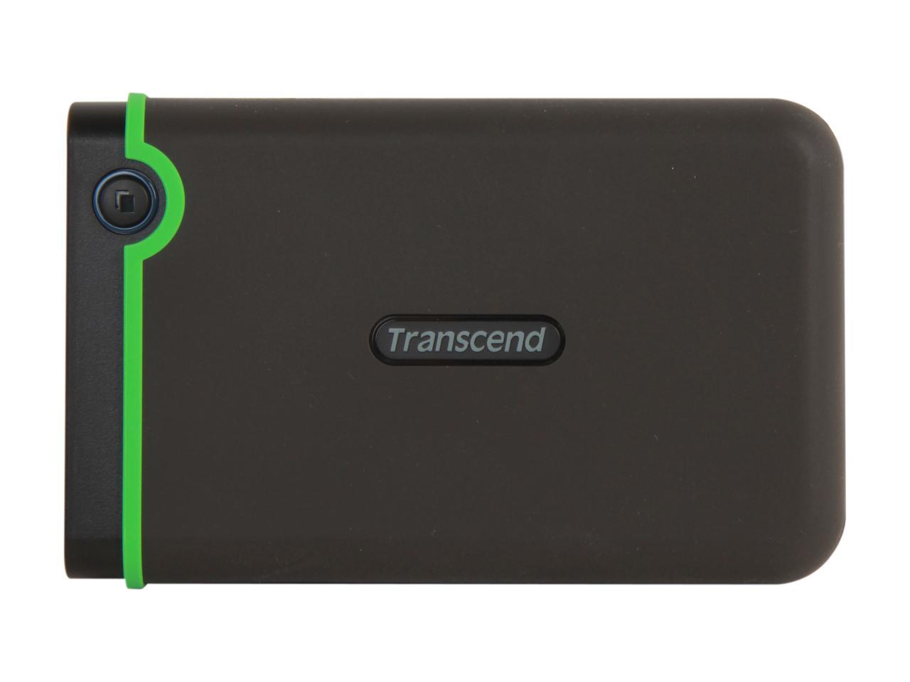 Transcend 1TB StoreJet 25M3 Military-grade Shock Resistance Portable External Hard Drive USB 3.0 Model TS1TSJ25M3 Iron Gray