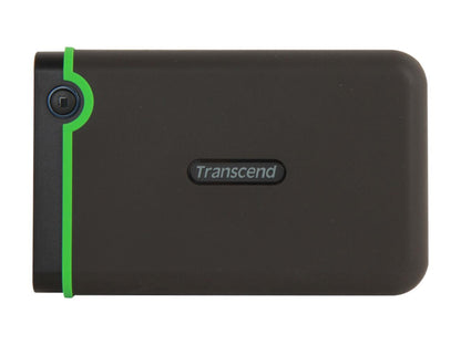 Transcend 1TB StoreJet 25M3 Military-grade Shock Resistance Portable External Hard Drive USB 3.0 Model TS1TSJ25M3 Iron Gray
