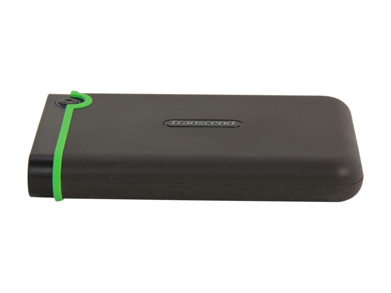 Transcend 1TB StoreJet 25M3 Military-grade Shock Resistance Portable External Hard Drive USB 3.0 Model TS1TSJ25M3 Iron Gray