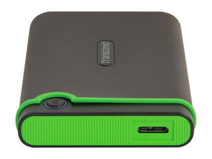 Transcend 1TB StoreJet 25M3 Military-grade Shock Resistance Portable External Hard Drive USB 3.0 Model TS1TSJ25M3 Iron Gray