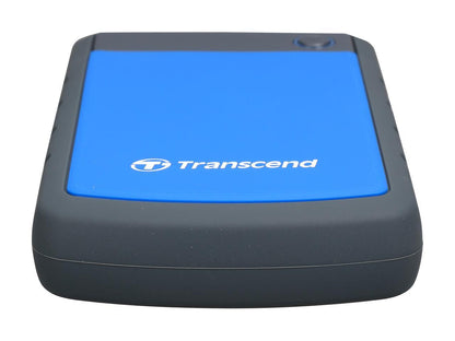 Transcend 2TB StoreJet 25H3 Military-grade Shock Resistance Portable External Hard Drive USB 3.0 Model TS2TSJ25H3B Blue