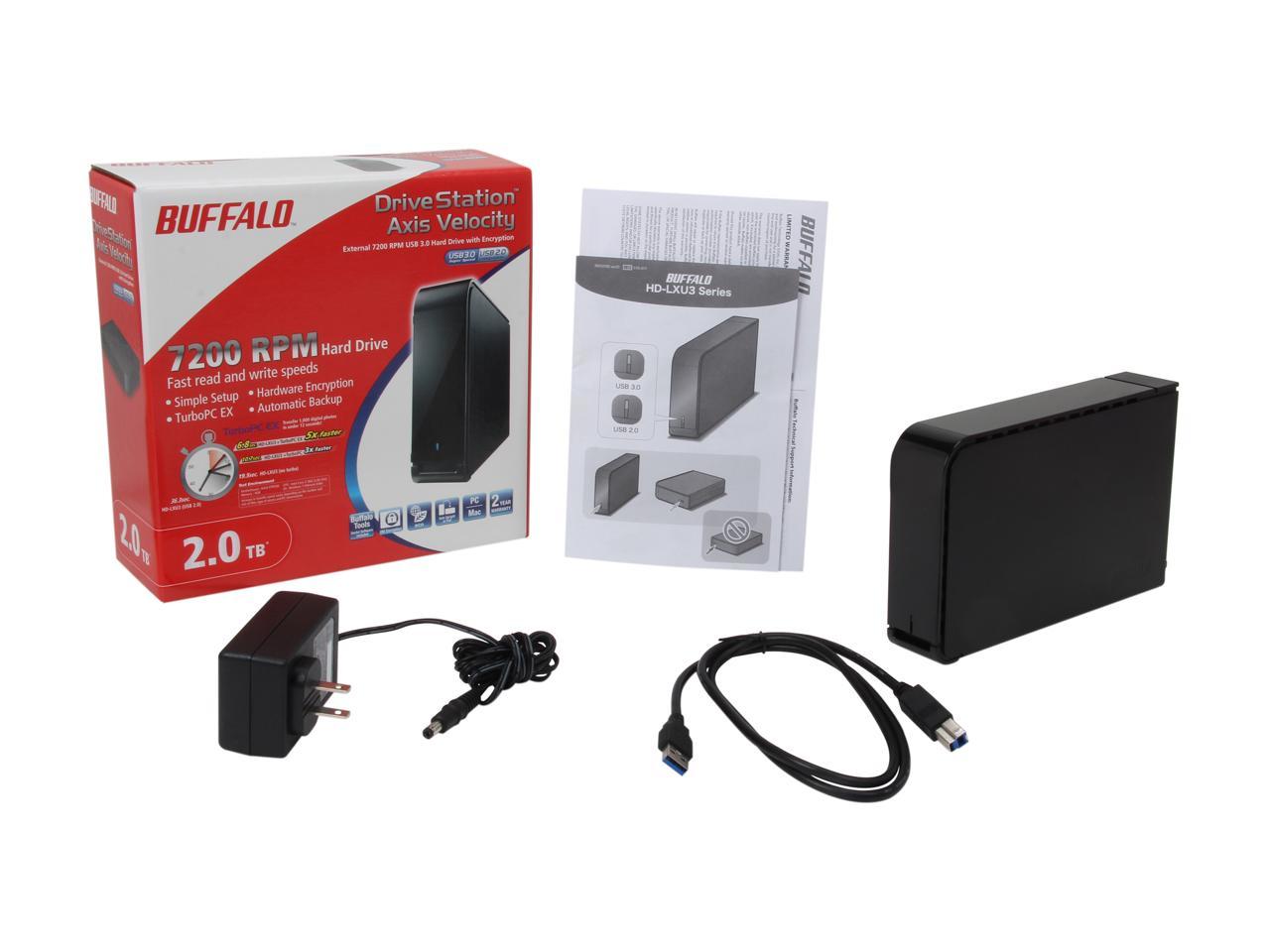 Buffalo 2TB DriveStation Axis Velocity - High Speed External Hard Drive