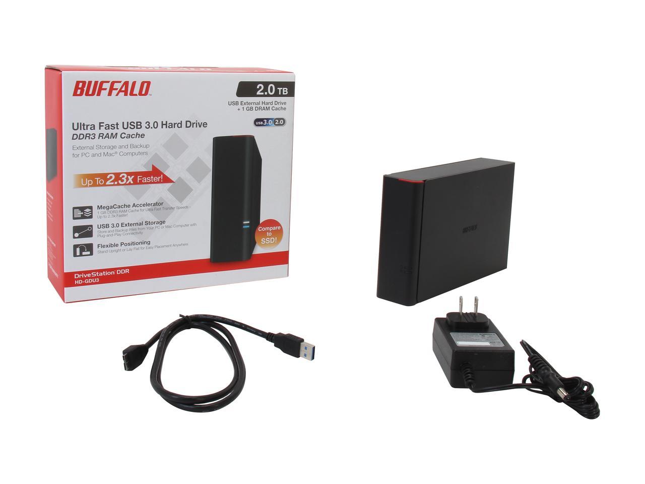 BUFFALO 2TB DriveStation DDR - High Speed External Hard Drive