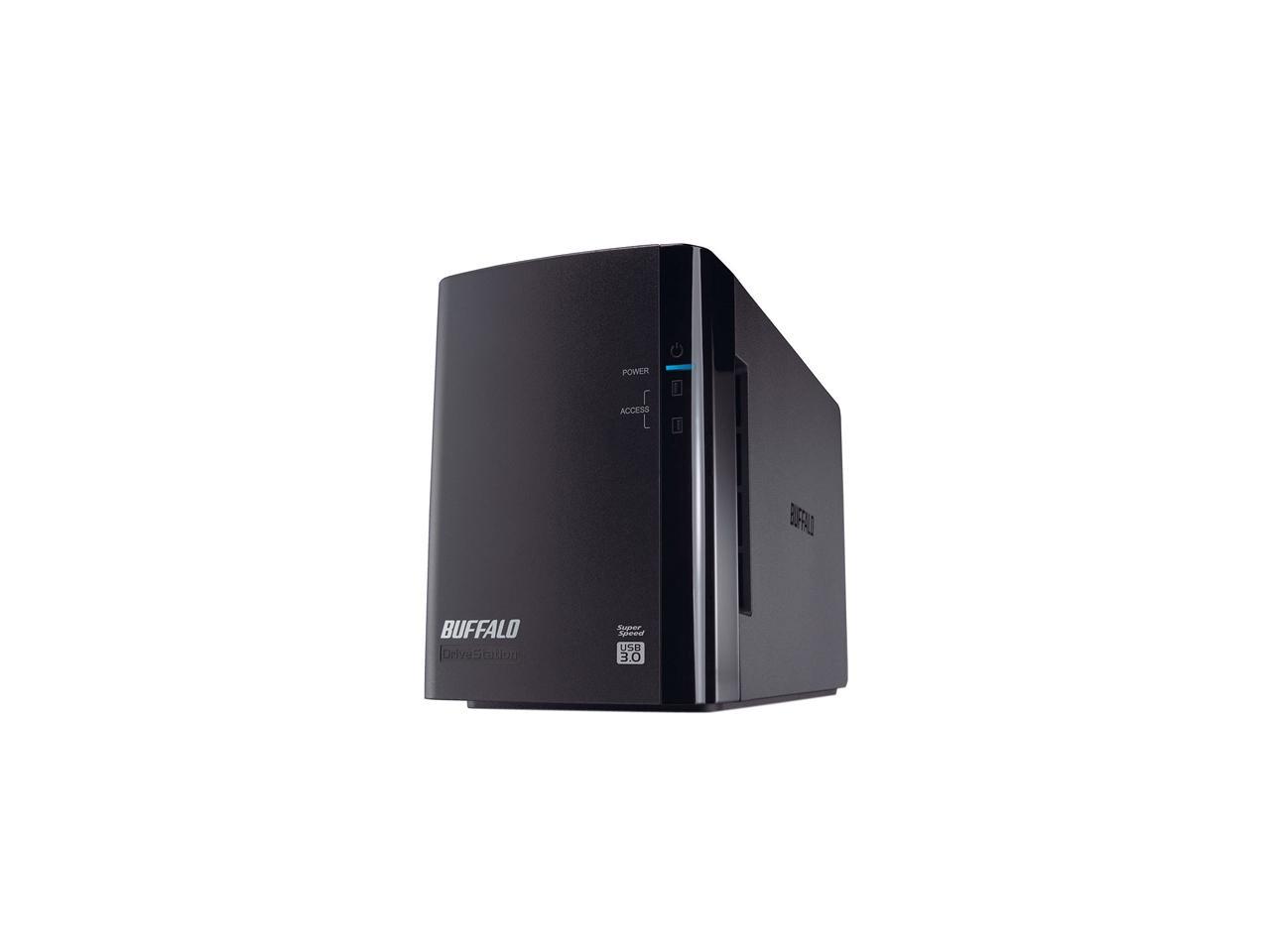 BUFFALO DriveStation Duo 8TB (2 x 4 TB) USB 3.0 High Performance RAID Array with Optimized Hard Drives HD-WH8TU3R1 Black