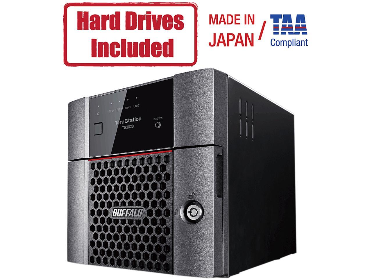 Buffalo TeraStation 3210DN Desktop 4 TB NAS Hard Drives Included