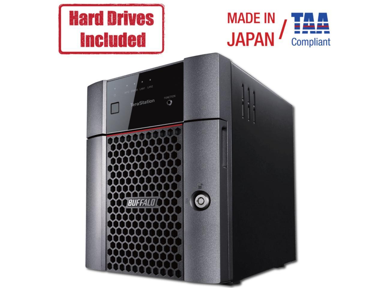 Buffalo TeraStation 3410DN Desktop 8 TB NAS Hard Drives Included
