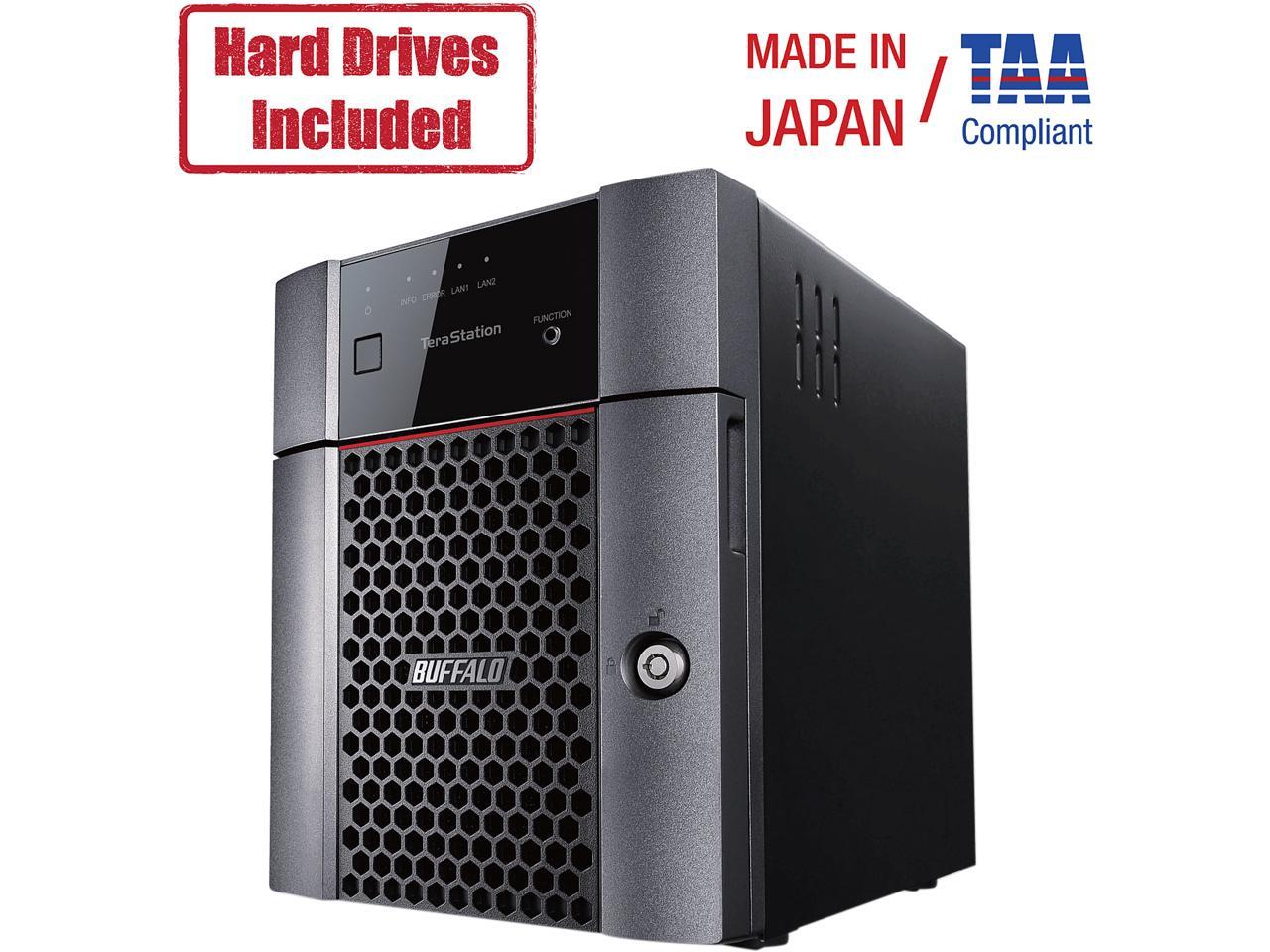 Buffalo TeraStation 3410DN Desktop 12 TB NAS Hard Drives Included