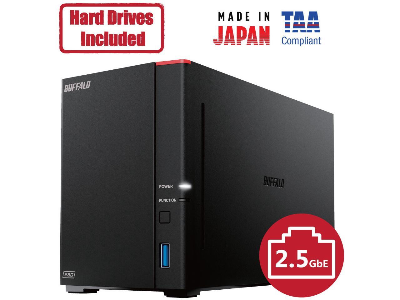 Buffalo LinkStation 710D 8TB Hard Drives Included Private Cloud (1 x 8TB, 1 Bay)