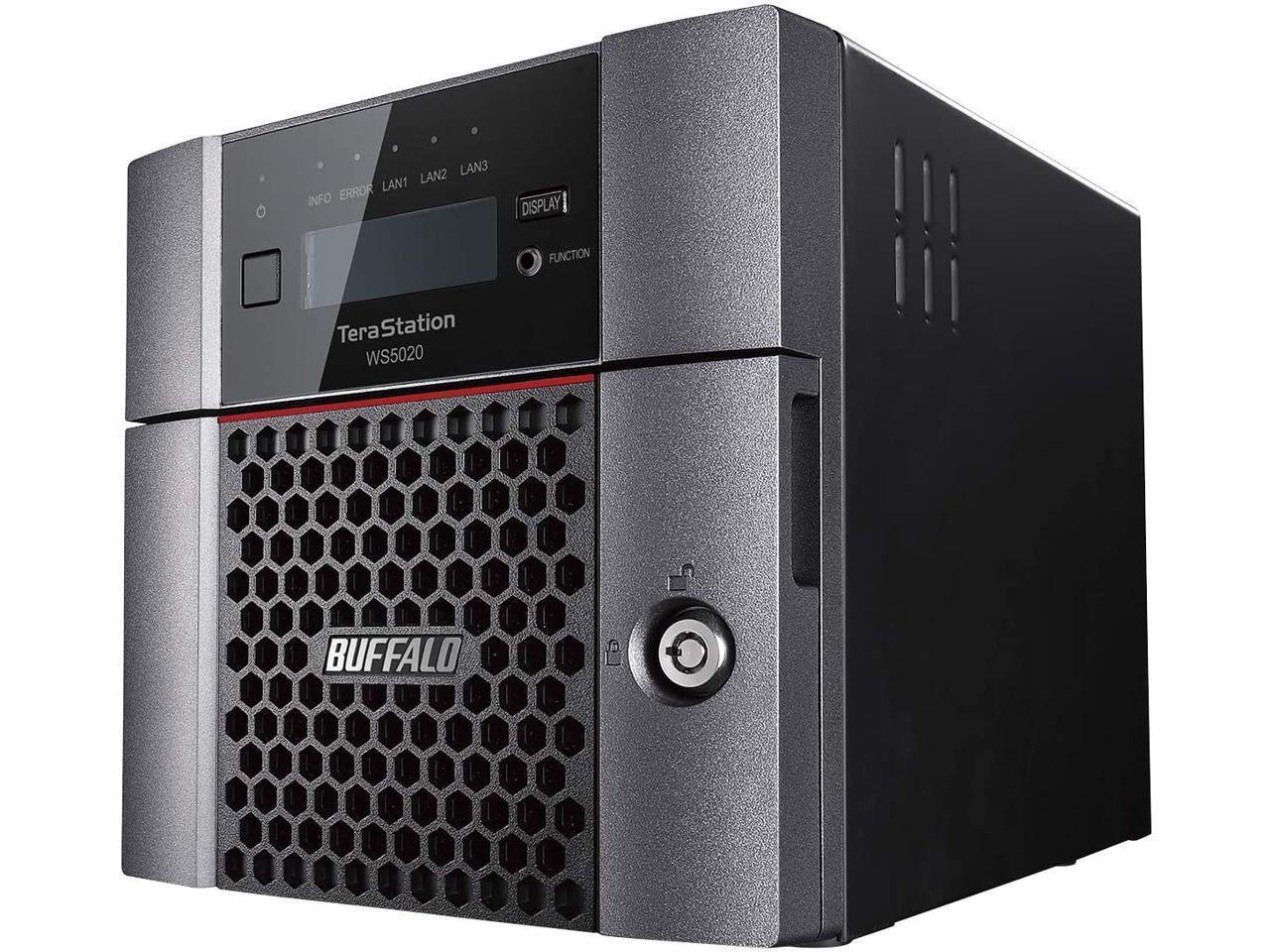 Buffalo TeraStation WS5220DN Windows Server IoT 2019 Standard 8TB 2 Bay Desktop (2x2TB) NAS Hard Drives Included RAID iSCSI