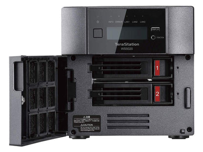 Buffalo TeraStation WS5220DN Windows Server IoT 2019 Standard 8TB 2 Bay Desktop (2x2TB) NAS Hard Drives Included RAID iSCSI