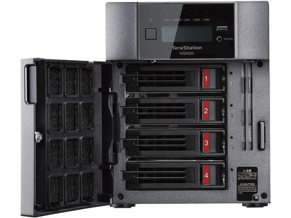 Buffalo TeraStation WS5420DN Windows Server IoT 2019 Standard 32TB 4 Bay Desktop (4x8TB) NAS Hard Drives Included RAID iSCSI