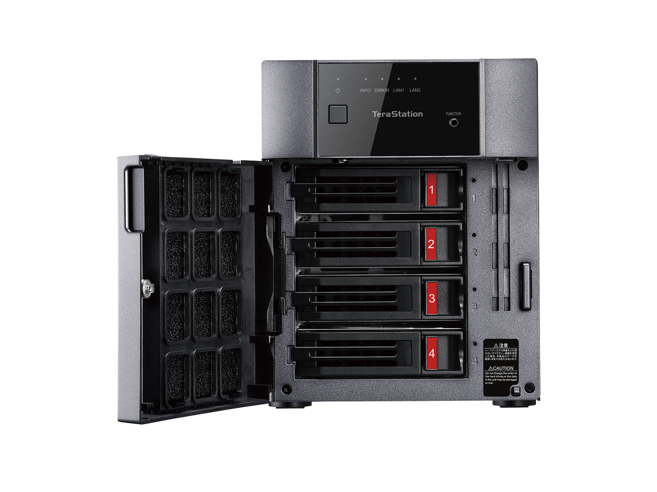 TeraStation Essentials 8TB Desktop 4-Bay NAS with Hard Drives Included (4 x 2TB)