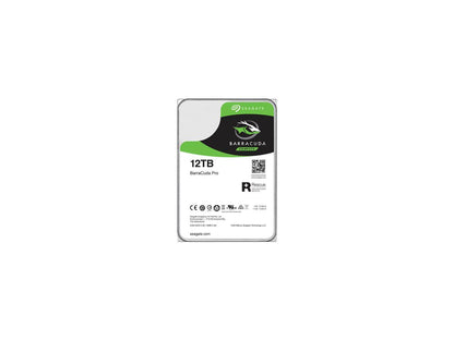 Seagate BarraCuda Pro ST12000DM0007 12TB 7200 RPM 256MB Cache SATA 6.0Gb/s 3.5" Internal Hard Drive Bare Drive