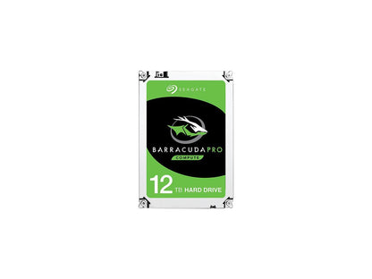 Seagate BarraCuda Pro ST12000DM0007 12TB 7200 RPM 256MB Cache SATA 6.0Gb/s 3.5" Internal Hard Drive Bare Drive