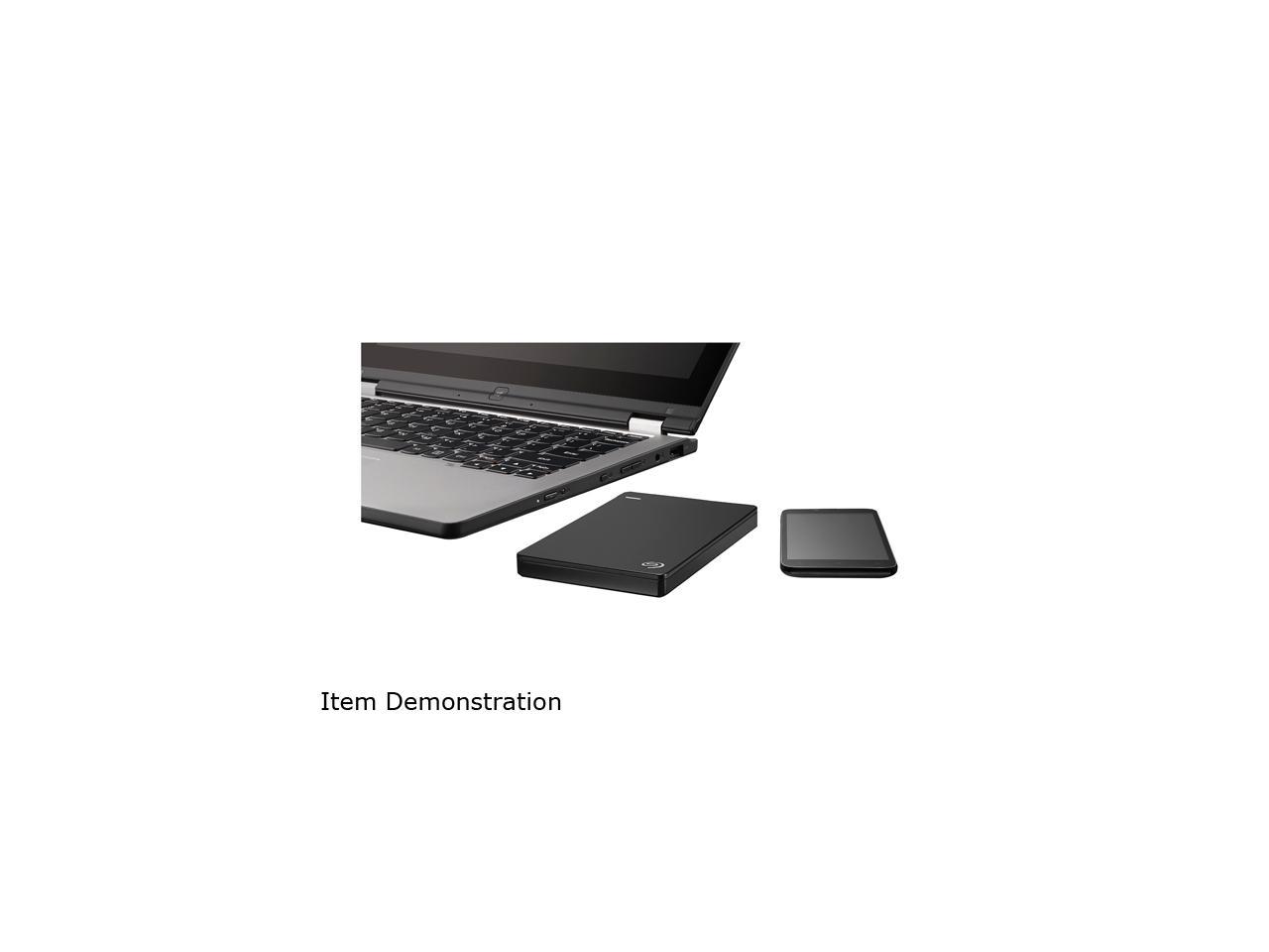 Seagate Backup Plus Slim 2TB USB 3.0 Portable External Hard Drive - STDR2000100 (Black)