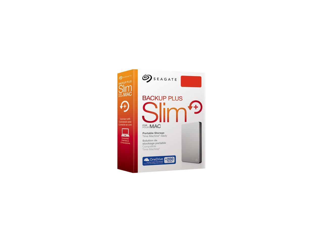 Seagate Backup Plus Slim 1TB USB 3.0 Portable External Drive for MAC - STDS1000100