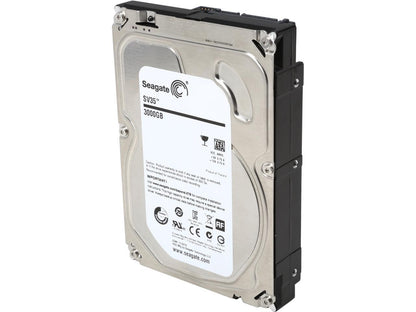 Seagate SV35.6 Series ST3000VX000 3TB 7200 RPM 64MB Cache SATA 6.0Gb/s 3.5" Surveillance Hard Drive Bare Drive