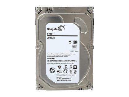 Seagate SV35.6 Series ST3000VX000 3TB 7200 RPM 64MB Cache SATA 6.0Gb/s 3.5" Surveillance Hard Drive Bare Drive