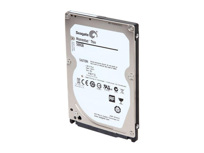Seagate Laptop Thin ST500LM021 500GB 7200 RPM 32MB Cache SATA 6.0Gb/s 2.5" Hard Drive