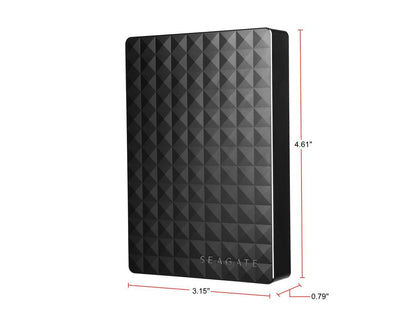Seagate Portable Hard Drive 4TB HDD - External Expansion for PC Windows PS4 & Xbox - USB 2.0 & 3.0 Black (STEA4000400)