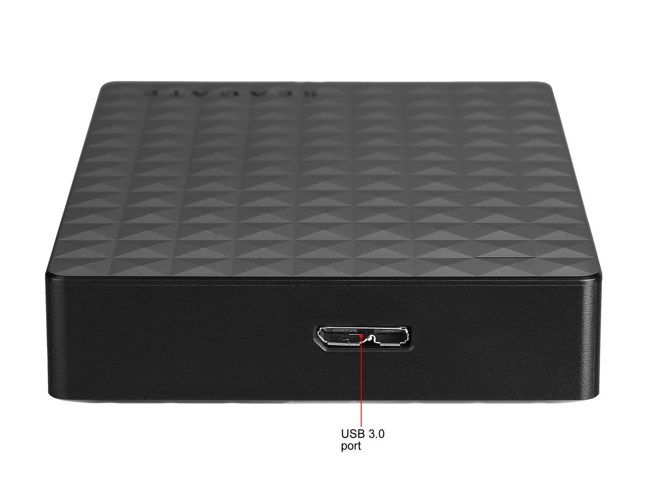 Seagate Portable Hard Drive 4TB HDD - External Expansion for PC Windows PS4 & Xbox - USB 2.0 & 3.0 Black (STEA4000400)