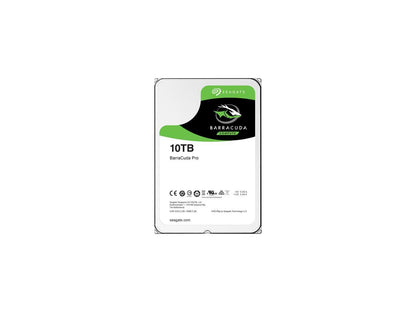 Seagate BarraCuda Pro ST10000DM0004 10TB 7200 RPM 256MB Cache SATA 6.0Gb/s 3.5" Hard Drive Bare Drive