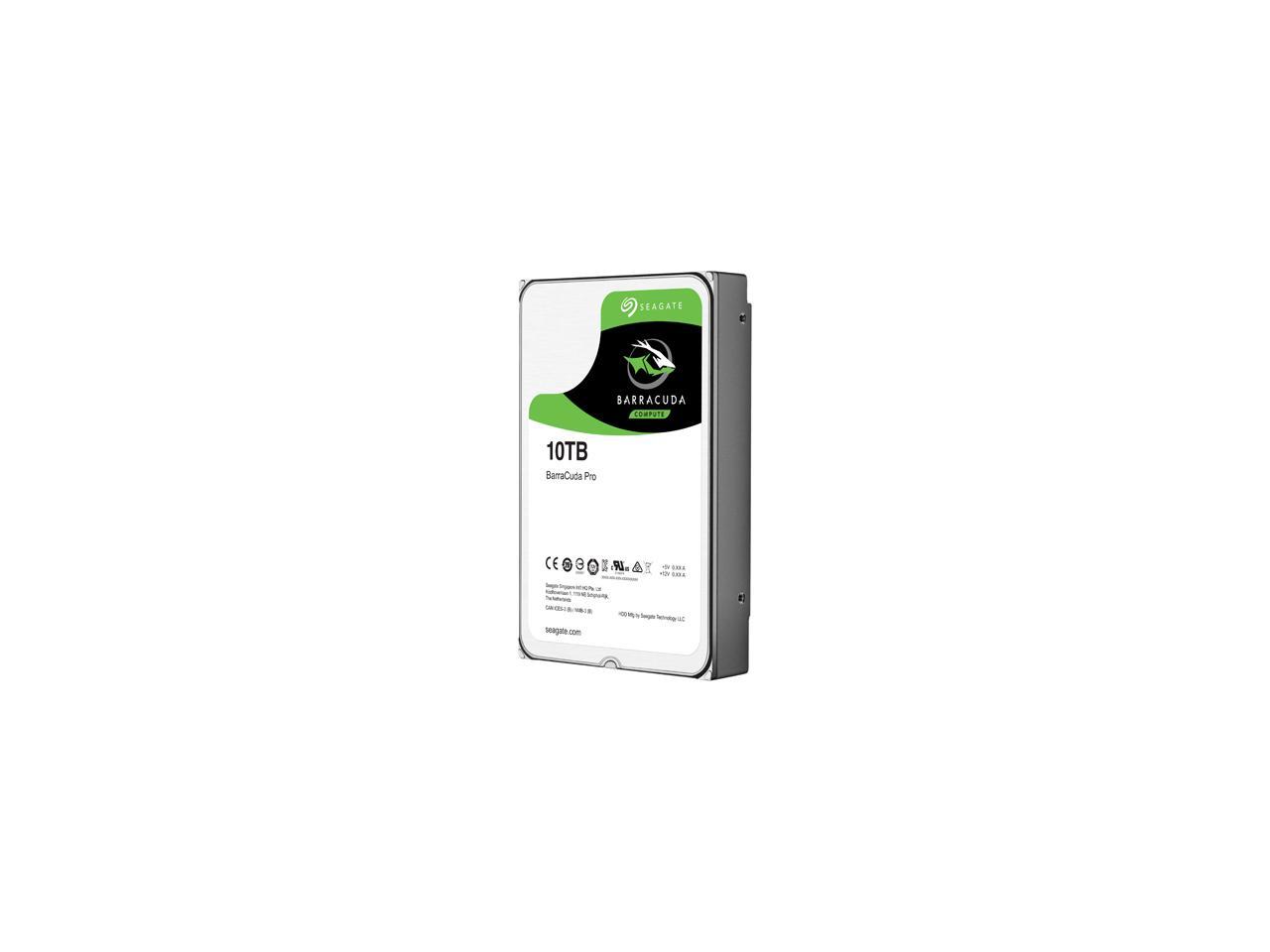 Seagate BarraCuda Pro ST10000DM0004 10TB 7200 RPM 256MB Cache SATA 6.0Gb/s 3.5" Hard Drive Bare Drive