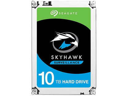 Seagate SkyHawk 10TB Surveillance Hard Drive 256MB Cache SATA 6.0Gb/s 3.5" Internal Hard Drive ST10000VX0004