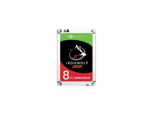 Seagate IronWolf 8TB NAS Hard Drive 7200 RPM 256MB Cache SATA 6.0Gb/s CMR 3.5" Internal HDD for RAID Network Attached Storage ST8000VN0022