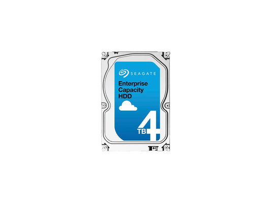 Seagate Enterprise Capacity 3.5" HDD 4TB 7200 RPM 512n SATA 6Gb/s 128MB Cache Secure Model Internal Hard Drive ST4000NM0045