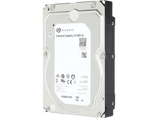 Seagate Enterprise Capacity 3.5'' HDD 4TB 7200 RPM 512e SAS 12Gb/s 128MB Cache Internal Hard Drive ST4000NM0125