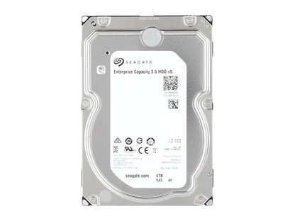 Seagate Enterprise Capacity 3.5'' HDD 4TB 7200 RPM 512e SAS 12Gb/s 128MB Cache Internal Hard Drive ST4000NM0125