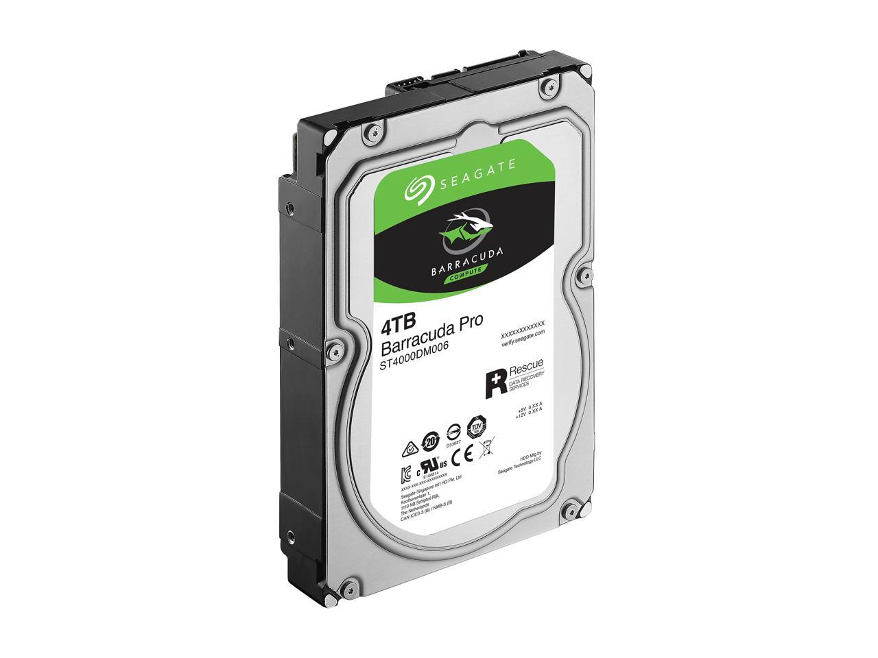 Seagate BarraCuda Pro ST4000DM006 4TB 7200 RPM 128MB Cache SATA 6.0Gb/s 3.5" Hard Drive Bare Drive