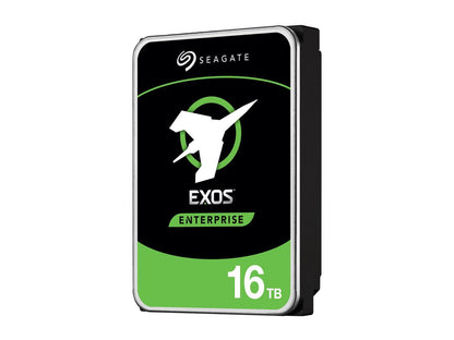 Seagate Exos X16 ST16000NM003G 16TB 7200 RPM 256MB Cache SATA 6.0Gb/s 3.5" Hard Drives, 512E/4KN, SED