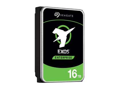 Seagate Exos X16 ST16000NM003G 16TB 7200 RPM 256MB Cache SATA 6.0Gb/s 3.5" Hard Drives, 512E/4KN, SED