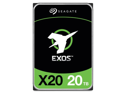 Seagate Exos X20 ST20000NM007D 20TB 7200 RPM 256MB Cache SATA 6.0Gb/s 3.5" Internal Hard Drive